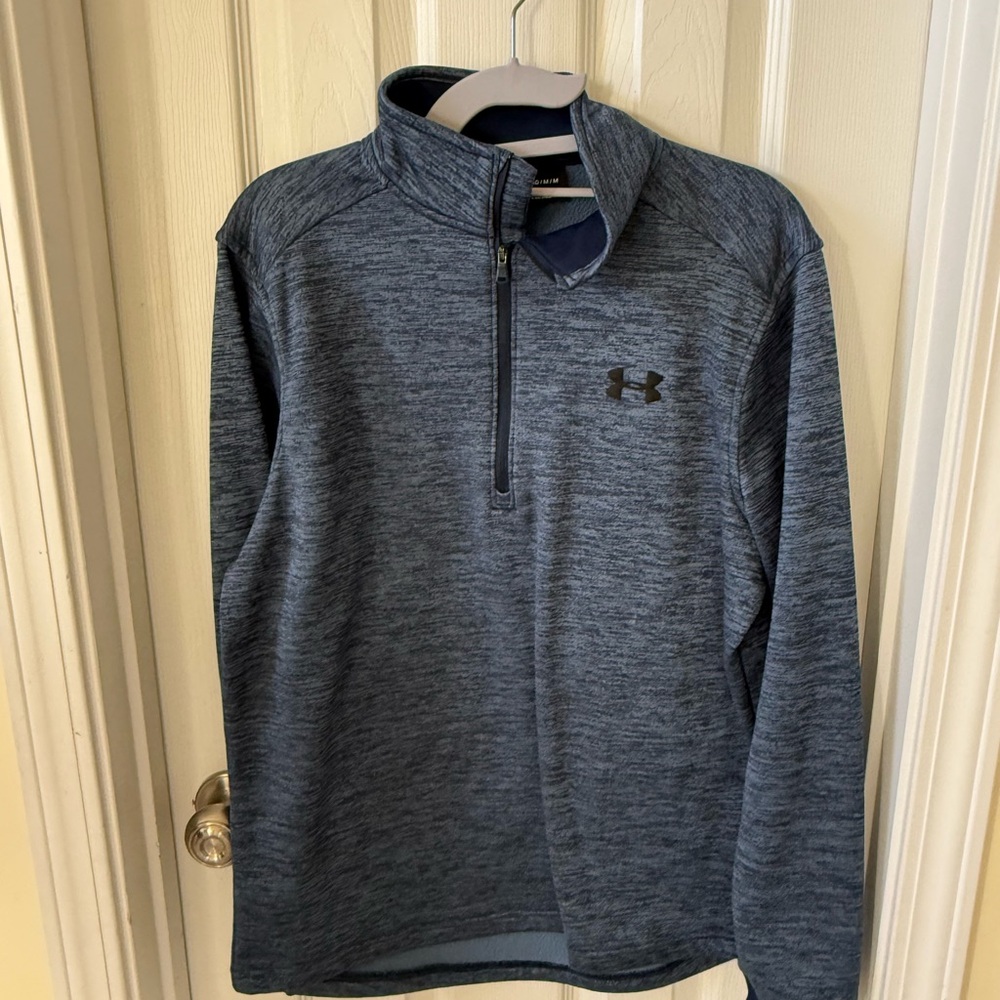 Under Armour Men's Heathered Blue Pullover Jacket